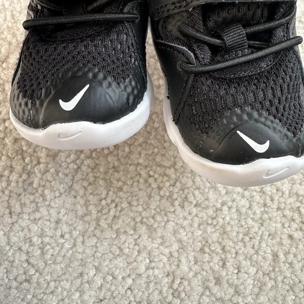 Nike Toddler Kids Flex Contact 3 AR4155-001 Black Hook And Loop Walking Shoes 2C